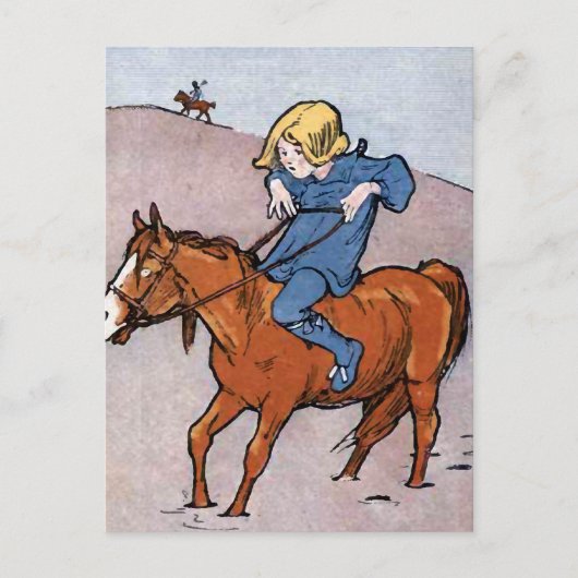 "De langste weg......." Vintage Briefkaart (Voorkant)