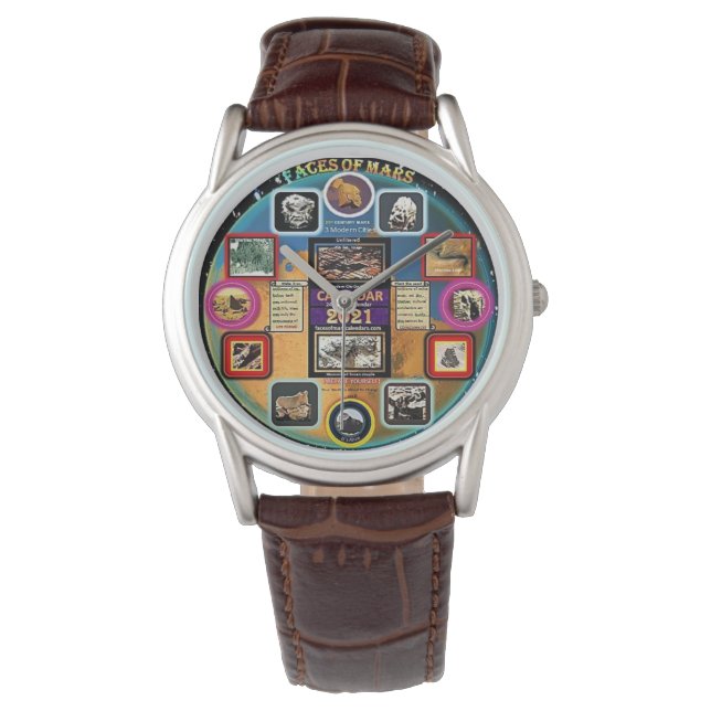 De langverwachte gezichten van Mars pokken en pokh Horloge (Voorkant)