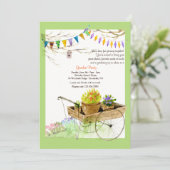 De langwerpige kart-uitnodiging kaart (Staand voorkant)