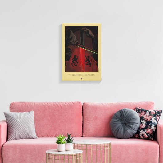 De lannisters sturen hun respect canvas afdruk (Insitu (Woonkamer))