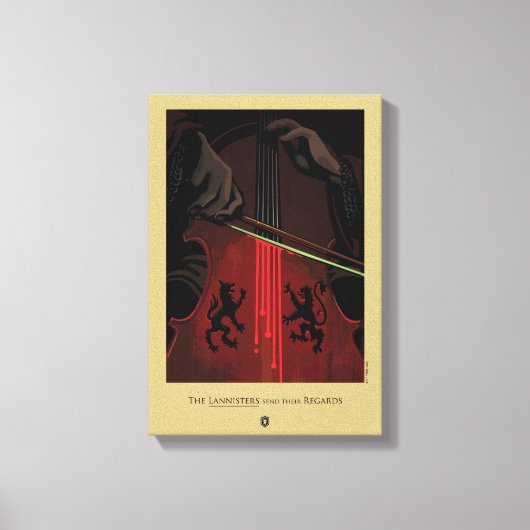 De lannisters sturen hun respect canvas afdruk (Voorkant)