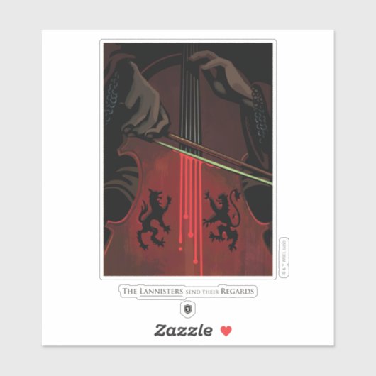 De lannisters sturen hun respect sticker (Vel)