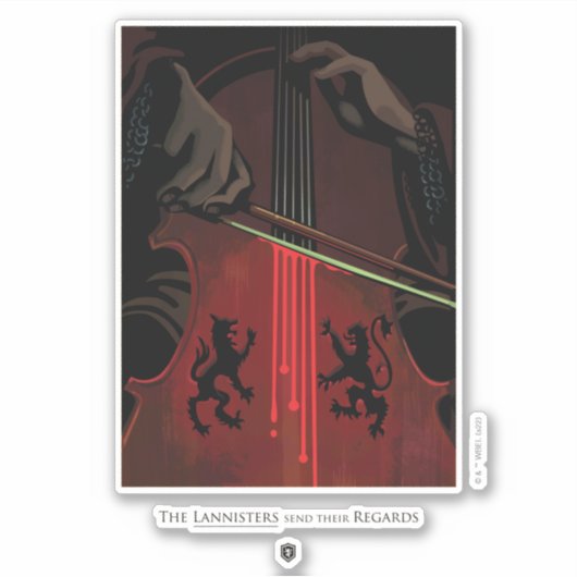 De lannisters sturen hun respect sticker (Voorkant)
