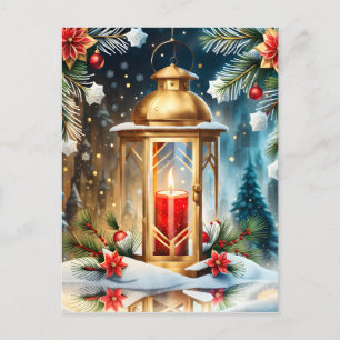De Lantaarn Delicate Kerstmis is een mooie zucht Feestdagenkaart