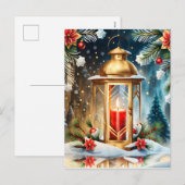 De Lantaarn Delicate Kerstmis is een mooie zucht Feestdagenkaart (Voorkant / Achterkant)