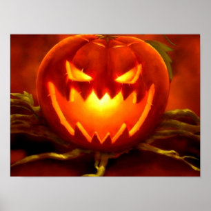 De Lantaarn van de Hefboom O van Halloween Poster