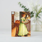 De Lantaarn van O van de vrouw & van de Hefboom Feestdagenkaart (Staand voorkant)