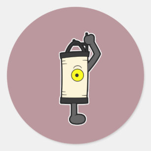 De lantaarn Yokai, Chochin-obake, Ronde Sticker