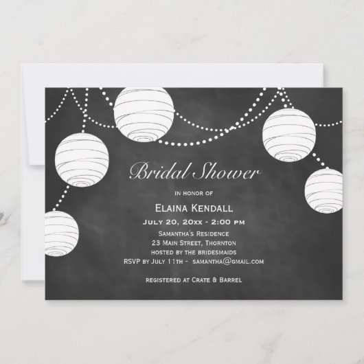 De Lantaarns van de partij op de Uitnodiging van d (Voorkant)