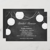 De Lantaarns van de partij op de Uitnodiging van d (Voorkant / Achterkant)