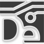 DE Laptop Sticker (Voorkant)