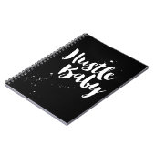 De laptop van het Baby van de ustle, Handbeschilde Notitieboek (Linkerzijde)