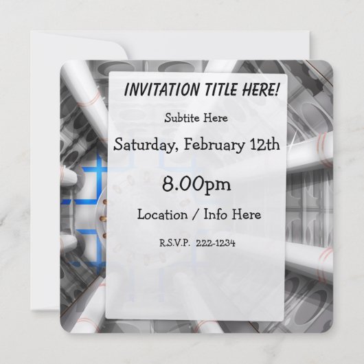 De Large Hadron Collider Kaart (Achterkant)