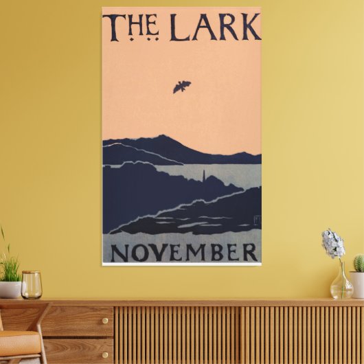 De Lark Florence Lundbord  Abstract Canvas Afdruk (Insitu (Woonkamer))