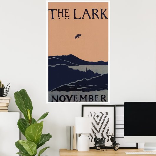 "De Lark" Florence Lundbord Abstract Poster (Thuiskantoor)