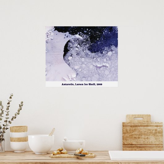 De Larsen Ice Shelf 2000 Poster (Keuken)