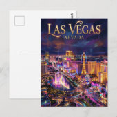 De Las Vegas Strip VS Briefkaart (Voorkant / Achterkant)