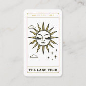 De Lash Tech Dramatic Sun Tarot Social Media QR Visitekaartje (Voorkant)