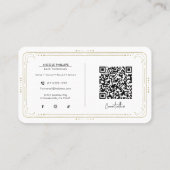 De Lash Tech Dramatic Sun Tarot Sociale Media QR Visitekaartje (Achterkant)