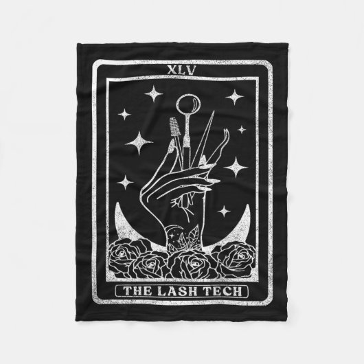  De Lash Tech Tarot Kaart De Lash Tech, S Fleece Deken (Voorkant)