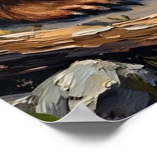 De last van de gelovige: de houding van een Bigfoo Poster (Hoek)