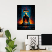 De Last van de Kroon – Monumentale Expressionist Poster (Thuiskantoor)