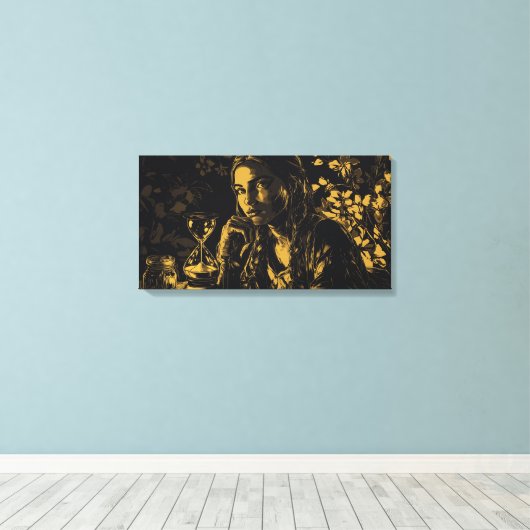 De last van de time kipper canvas afdruk (Insitu (Houten vloer))