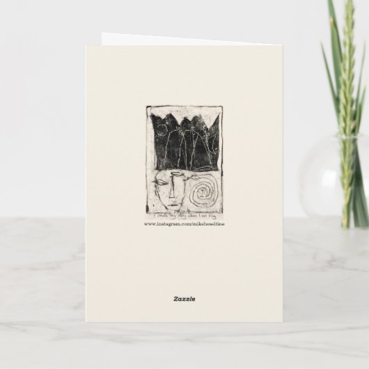 De last van het zelf kaart (Achterkant)