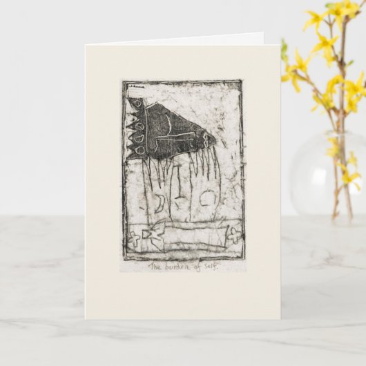 De last van het zelf kaart (Gele Bloem)