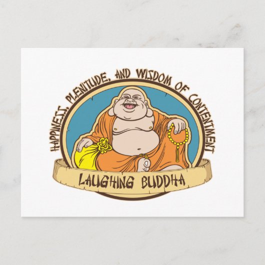 De lasterende Boeddha Briefkaart (Voorkant)