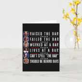 De lat hoger gelegd Harris faalde grappige Trump P Kaart (Gele Bloem)