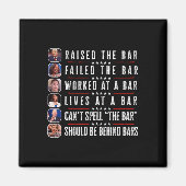 De lat hoger gelegd Harris faalde grappige Trump P Magneet (Voorkant)