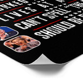 De lat hoger gelegd Harris faalde grappige Trump P Poster (Hoek)