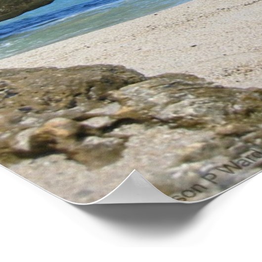 De Late Aruba Natuurbrug Poster (Hoek)