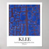 De late avond kijkt uit de Bossen van Paul Klee Poster (Voorkant)