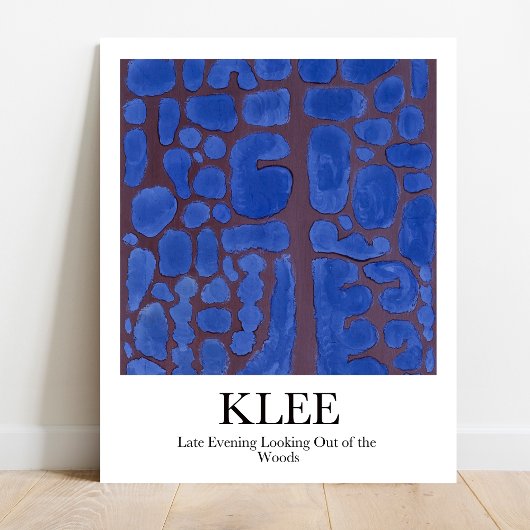 De late avond kijkt uit de Bossen van Paul Klee Poster