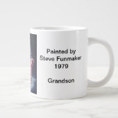 De late Flora Bearhart Jumbo-Mok Grote Koffiekop (Rechts)