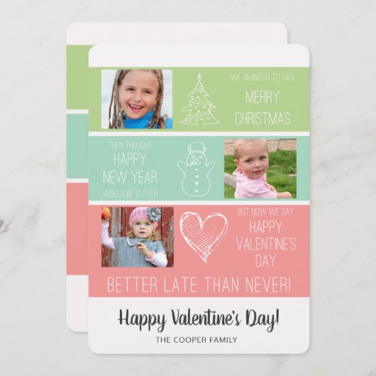 De late Grappige Kaart van Valentijn van (Voorkant / Achterkant)