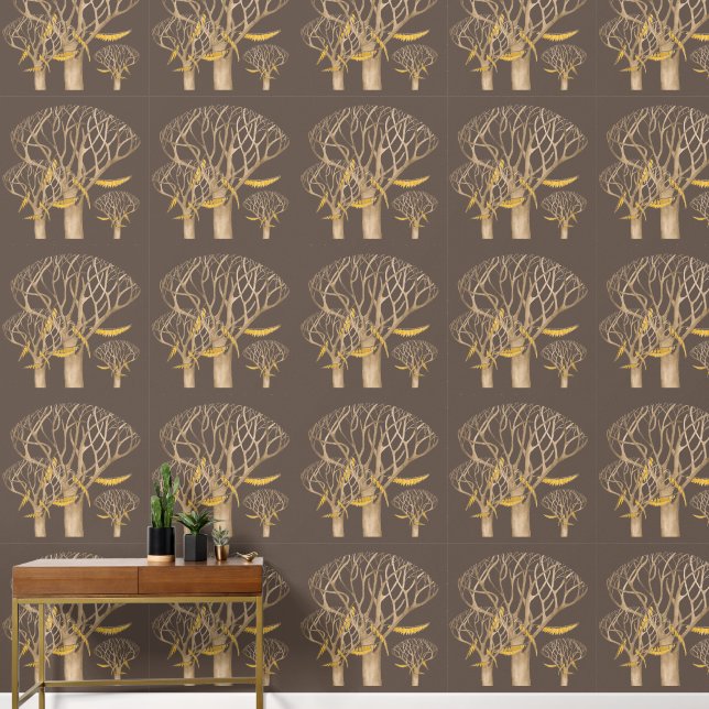 De late herfst op een behang (Hal)