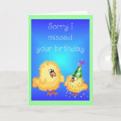 De late Kaart van de Verjaardag (Voorkant)