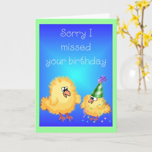 De late Kaart van de Verjaardag (Gele Bloem)