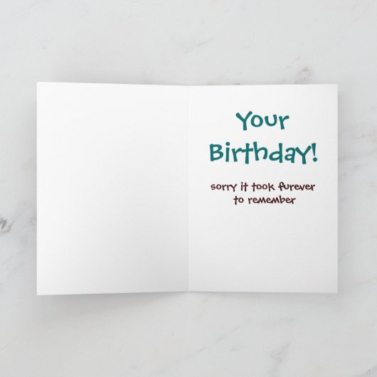 De late Otter van de Verjaardag Kaart (Binnen)