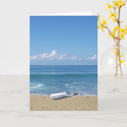 De late Wensen van de Verjaardag Kaart (Gele Bloem)