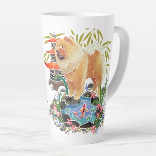 De latente mok van SONGMAO met tekst op rug (Rechterhoek)