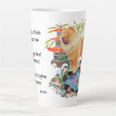 De latente mok van SONGMAO met tekst op rug (Voorkant)