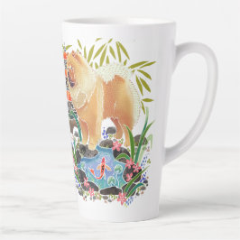 De latente mok van SONGMAO met tekst op rug