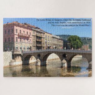 De Latijnse brug Sarajevo Bosnië Groot Legpuzzel