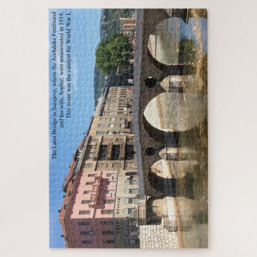 De Latijnse brug Sarajevo Bosnië Groot Legpuzzel (Verticaal)