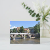De Latijnse Brug. Sarajevo. Briefkaart (Staand voorkant)