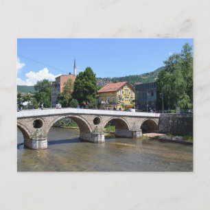 De Latijnse Brug. Sarajevo. Briefkaart